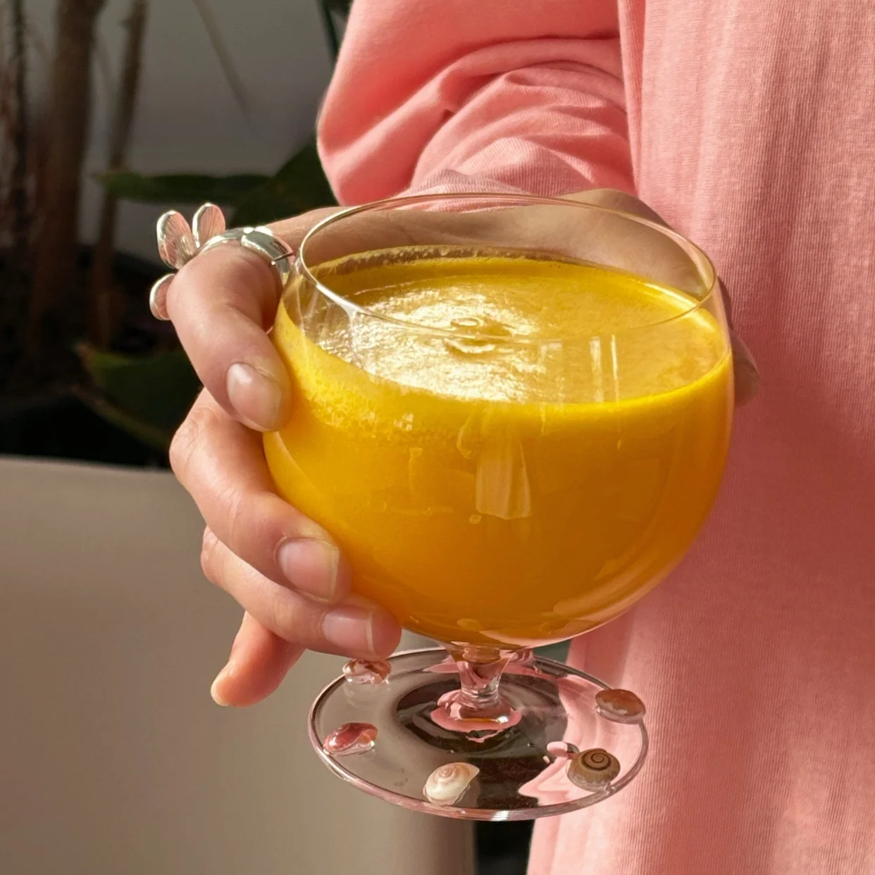chaos-original-cute-l-small-seaell-patch-round-belly-ort-foot-glass-cup-juice-cup-korean-sle-beer-cup