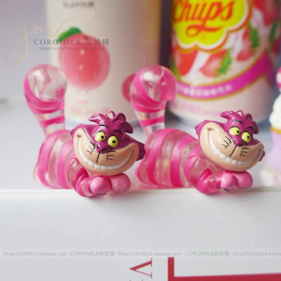 Figura de resina transparente desmontable del Gato de Cheshire de Alicia en el País de las Maravillas de Disney, decoración de escritorio, microescena, juguete de regalo