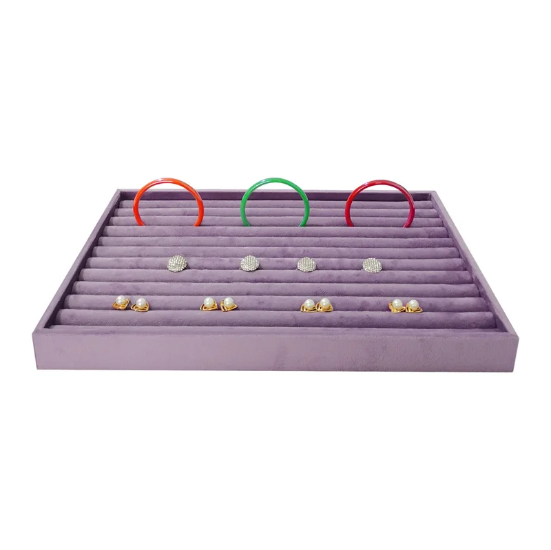 Large Capacity Jewelry Display Tray 35*24cm Ring Earring Necklace Storage Holder Personal Jewelry Collection Decoration Tray