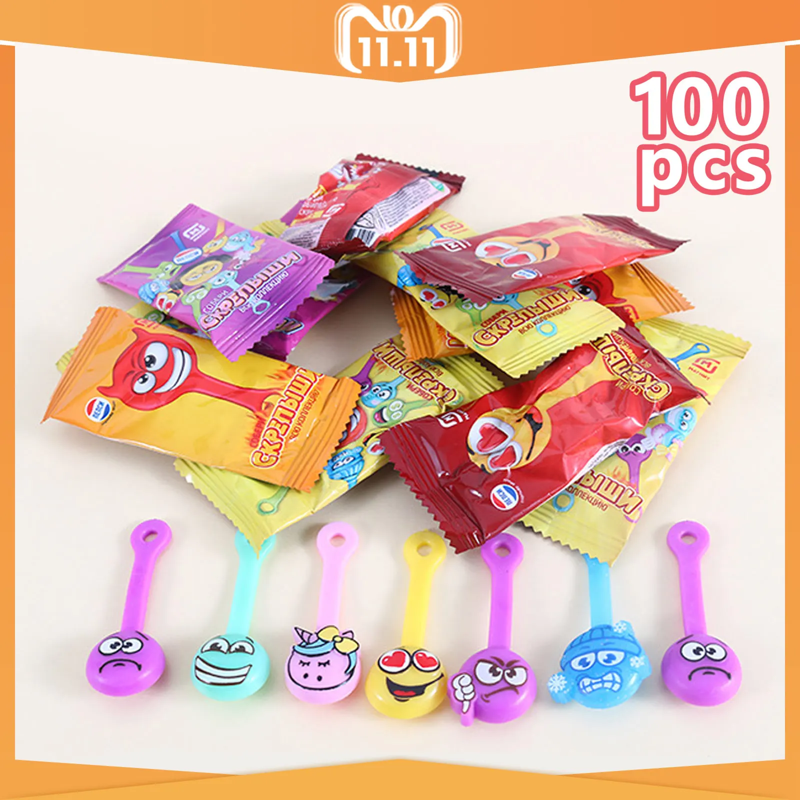 10/40/60/100/200pcs Skrepyshy Straps Scrapers 2 Toys Cartoon Winder for Data Cable Charging Cable Earphone Storage Buckle