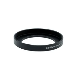 Adaptador de caixa fosca para cinema, Step Up Ring, 48mm, 49mm, 52mm, 55mm, 58mm, 62mm, 67mm, 72mm, 77mm, 82 milímetros 77 milímetros, 80 milímetros