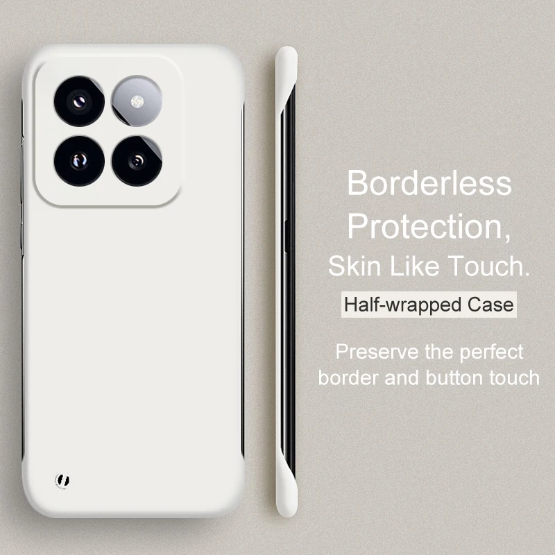 Ultra-Thin Candy Color Borderless PC Hard Case For Xiaomi Mi 14 13 13T 12 12X 12S 11 11T 11i 11X Pro Lite Ultra Back Cover Coque