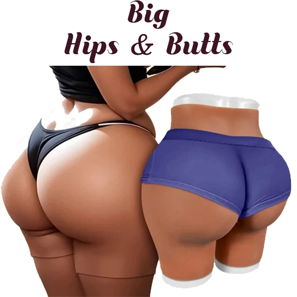 

Silicone Huge 4.8cm Bum and Hips Padded Panties High Quality Silicone Open Crotch Fake Buttocks Enhance Pants for Women