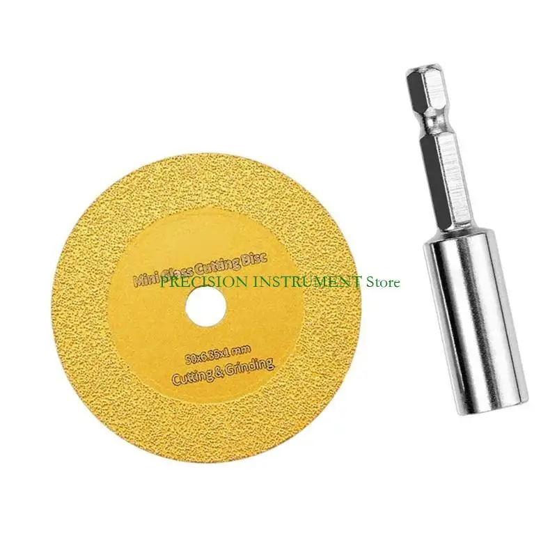 Mini Diamantes Corte Discos Vidro Vidro Com Roda corte com haste hexadecimal 1/4 polegada para cortar 37JD