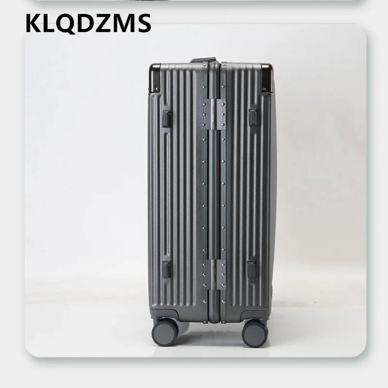 KLQDZMS Luggage Travel Bag Multifunctional Front Opening Boarding Case USB Charging Trolley Case 20