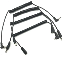 DC 5.5mm x 2.1mm Male to Female Plug Power Coiled Cable DC 5.5 x 2.1 mm Extension Spring Cord for LED Strip CCTV