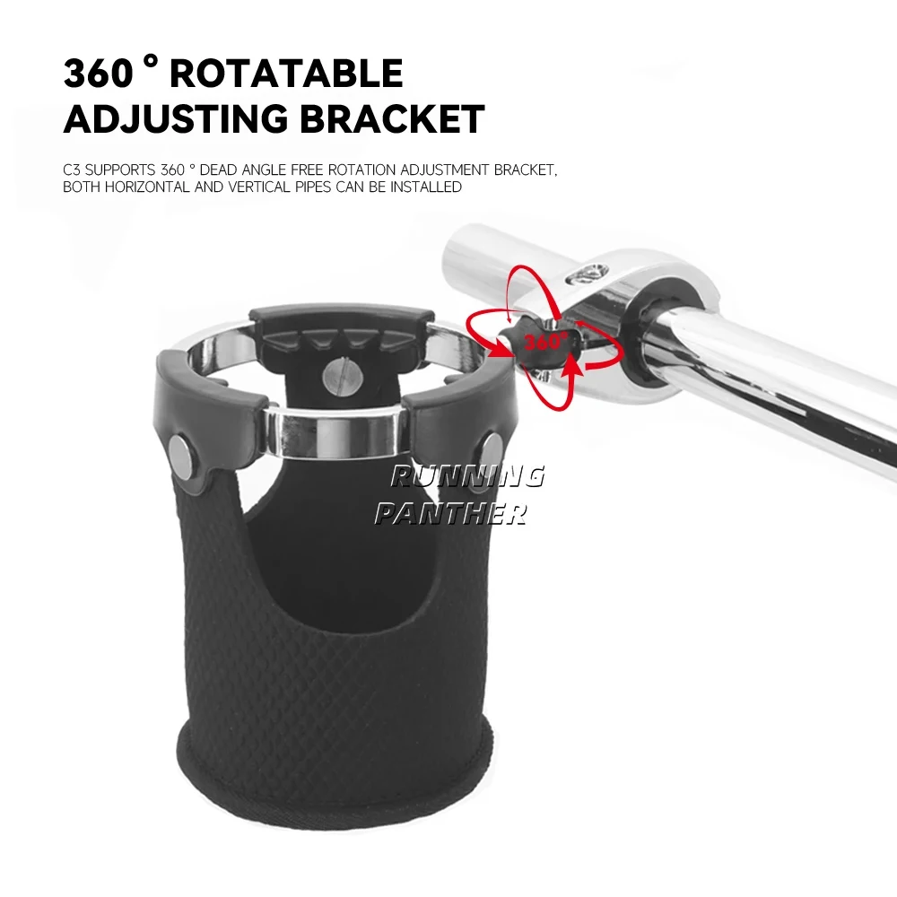 22MM 25MM 32MM Caliber Roll Bar Handlebar Water Bottle Drinking Drink Cup Basket Holder Support Bracket All Motorcycle Universal