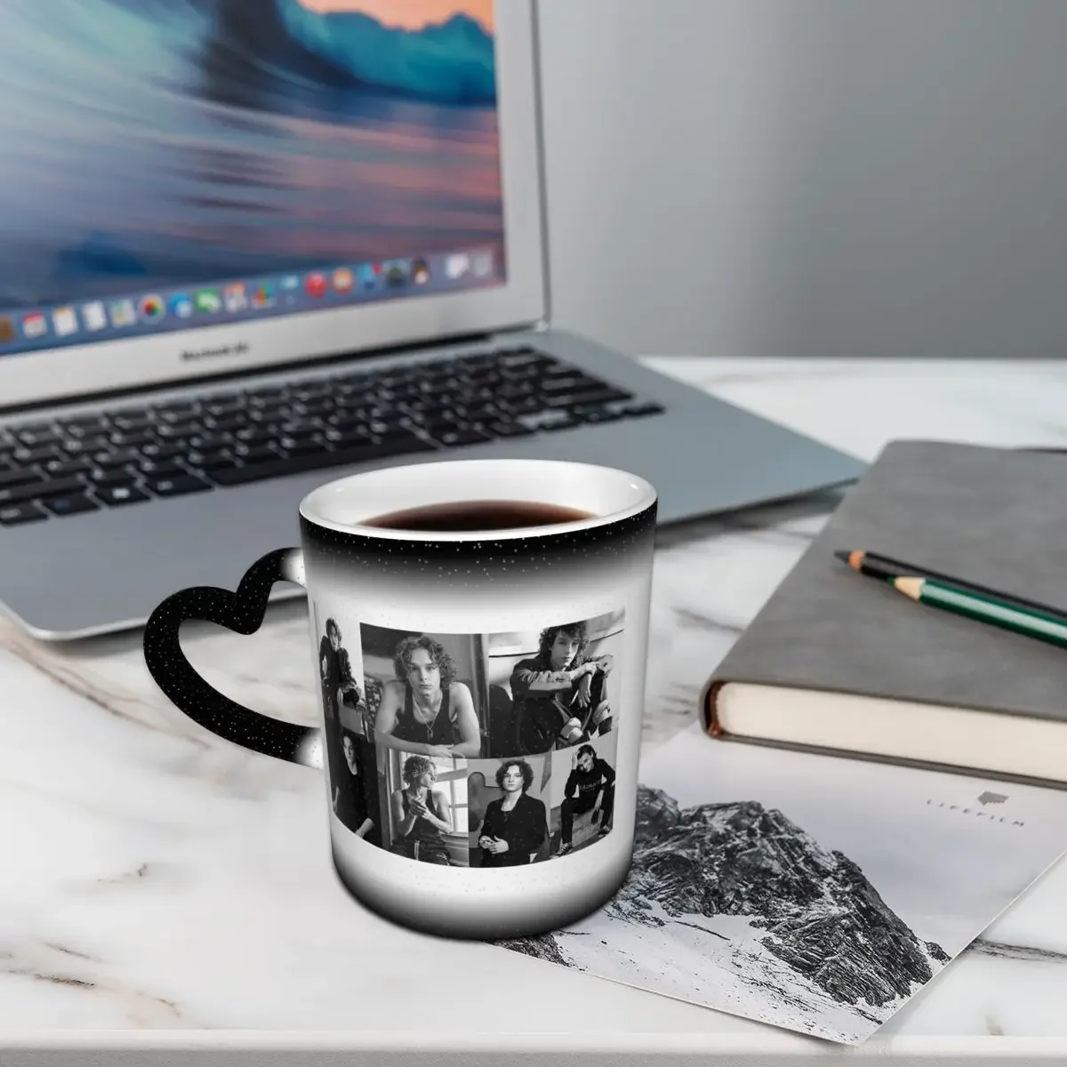 Black And White Mason Thames Collage Mug Funny Ceramic Coffee Cups Tea Mugs Milk Cup Drinkware Gifts for Friends