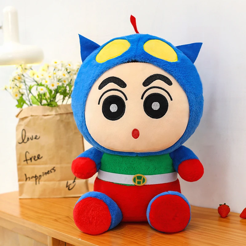 

Kawaii Crayon Shin-chan Plush Toy Cute Filled Doll Anime for Kids Birthday Xmas Gift Soft Cartoon Hero Plushie Stuffed Animal