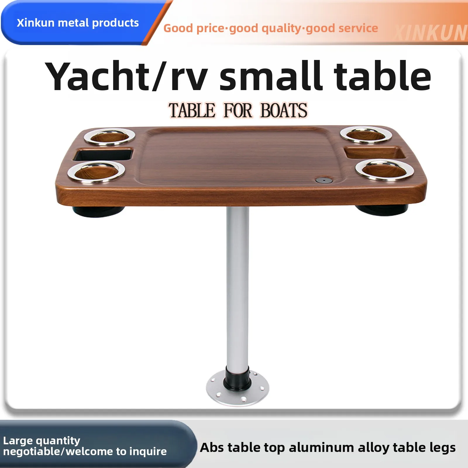 

Rotatable Detachable Table Leg, RV Yacht Table Pedestal for Desk Bar Counter, Adjustable Mounting Bracket