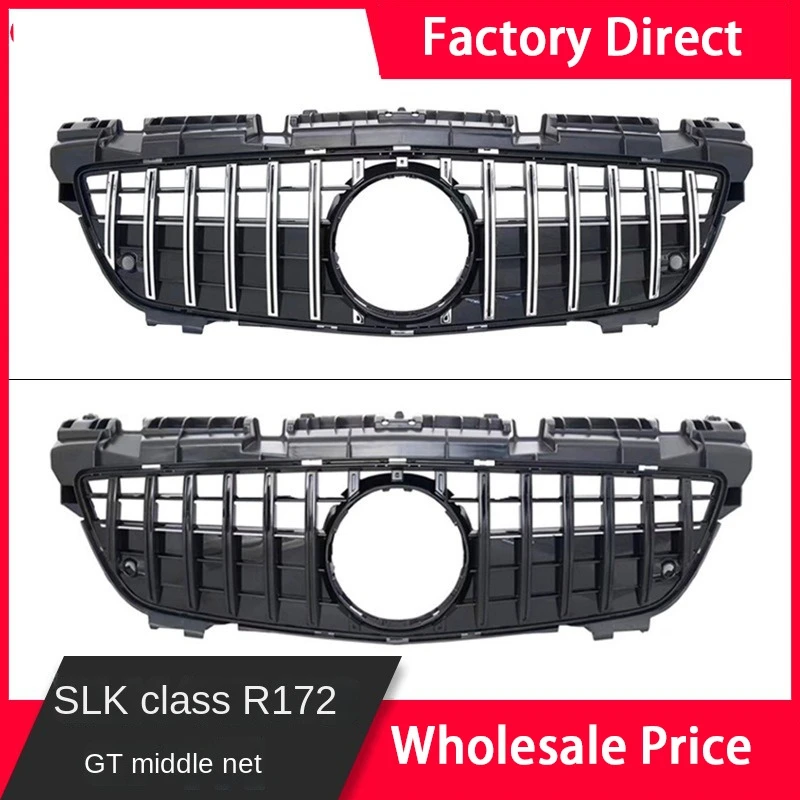 Front Grill for Mercedes SLK Class R172 Grille 2012-16 SLK200 SLK250 SLC350 Without Emblem