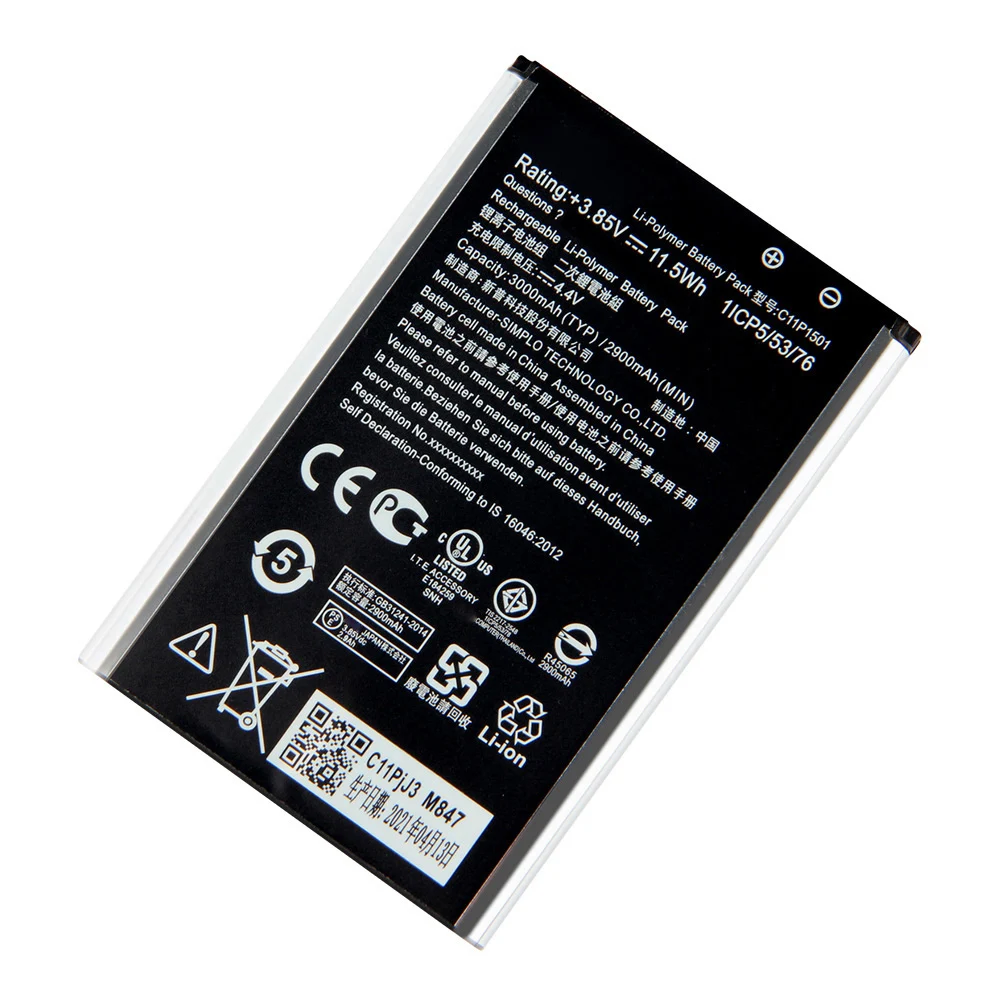 Phone Battery C11P1501 For ASUS ZenFone2 Laser selfie ZE601KL ZE550KL Z011D Z00LD ZD551KL D551KL Z011D Replacement Battery