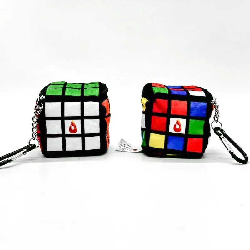 Magic Cube Bag for Rubics Cube Puzzles Bags Double-Sided Portable Purses Pendants Plush Toys Collection Children\'s Gifts