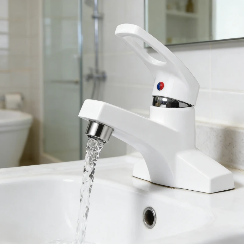 

Bathroom Faucets Double-Hole Basin Hot and Cold Water Faucet for Toilet Kitchen Bathroom Sink Mixer Tap Deck Mounted