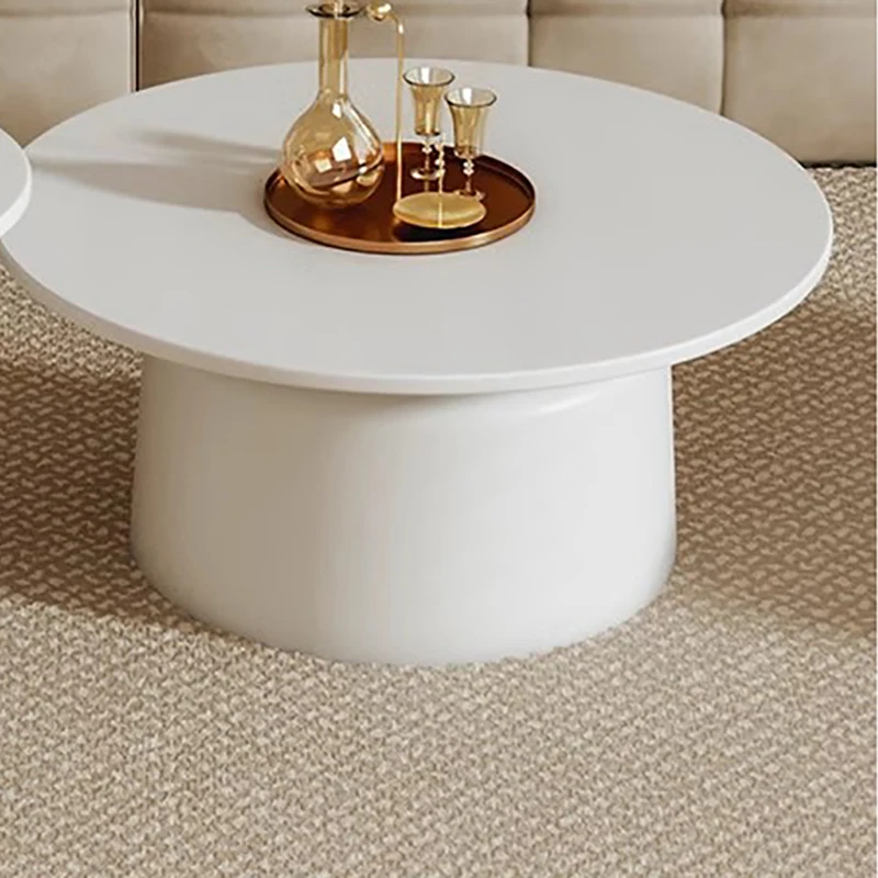 Nordic Coffee Table Floor Mobile Living Room Side Mid Century Modern Round Table Center Mesa De Centro De Sala Garden Furniture