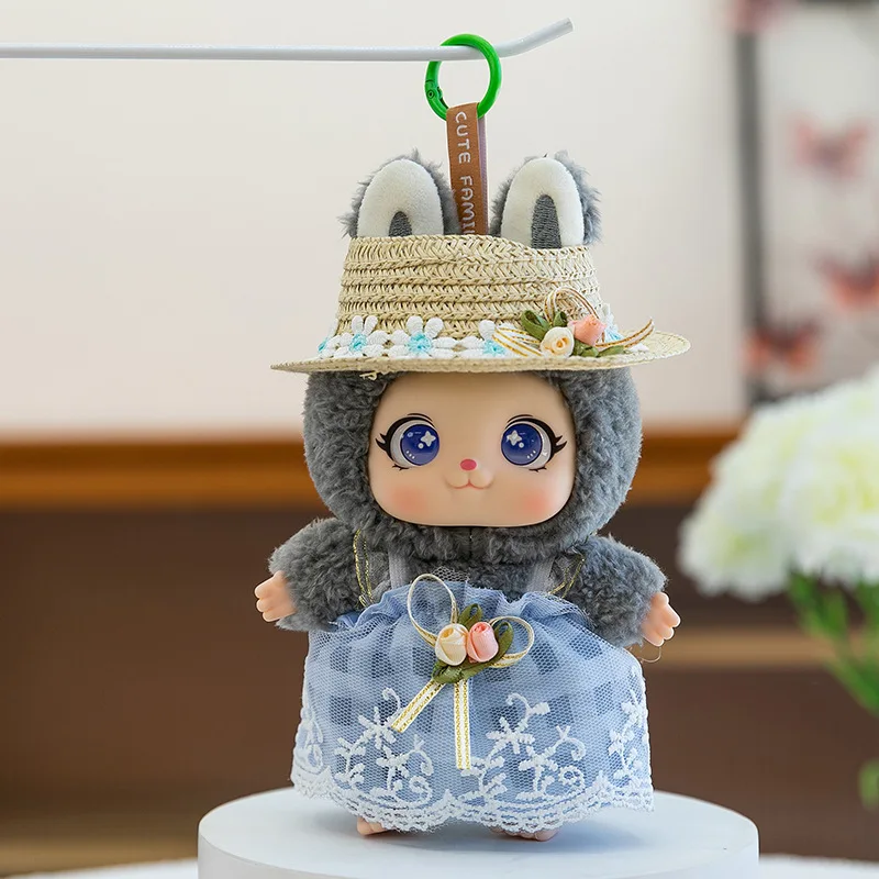 Plüschtier, niedliche Vinyl-Puppenfigur, Desktop-Begleiter, Dekor, Anziehrucksack, Schlüsselanhänger, Stofftier für Kinder, Geburtstag, Weihnachten, Geschenk