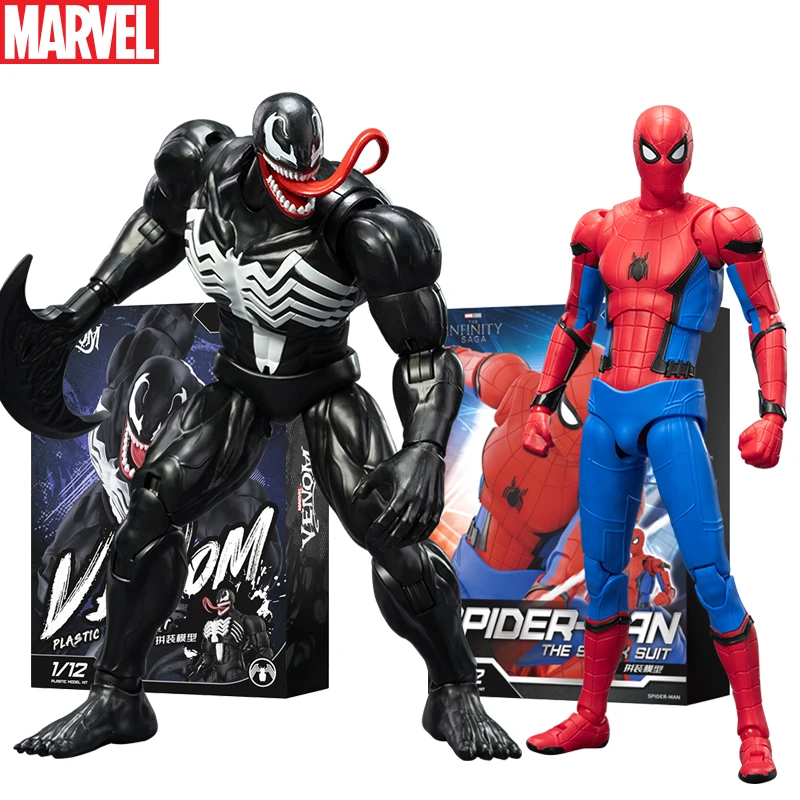 

Fondjoy Venom Spider Man 1/12 Classic Red and Blue Battle Suit Figure Assembly Model Toy Model Collection Toy Boy Birthday Gift