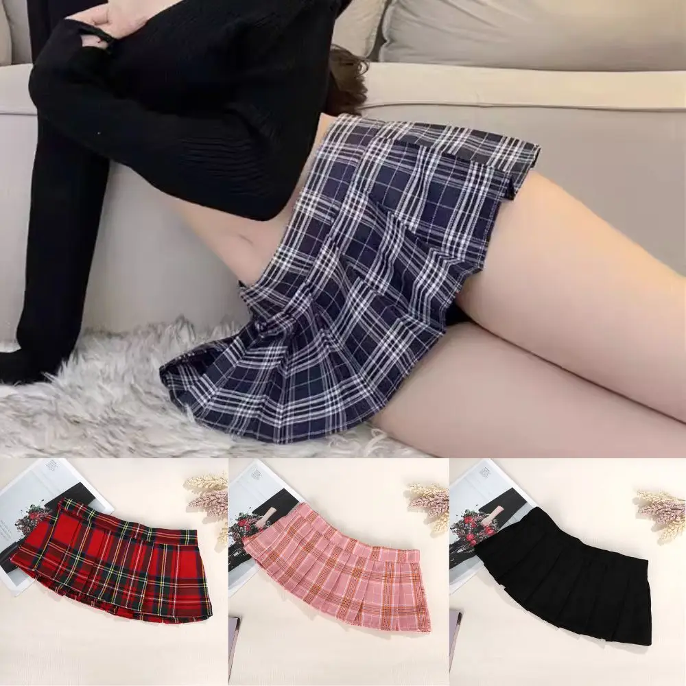 Falda plisada de uniforme Jk de estilo japonés, ropa de estudiante erótica, minifaldas Ultra cortas, ropa de discoteca, Sexy, Cosplay porno