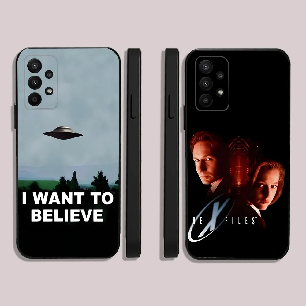 The X Files Phone Case For Samsung S24,23,22,30,21,10,9,Ultra,Plus,Lite,FE,5G Black Soft Case