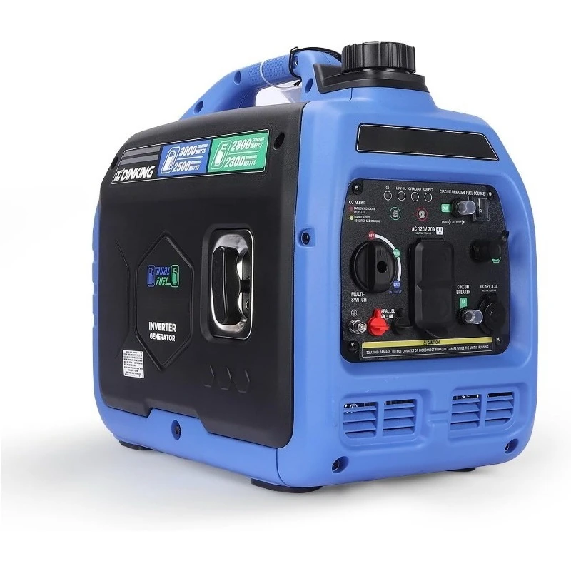 مولد عاكس الوقود المزدوج 3000 واط، يعمل بالغاز LPG، خفيف الوزن هادئ، جاهز متوازي، تنبيه ثاني أكسيد الكربون، للتخييم في الهواء الطلق RV #1