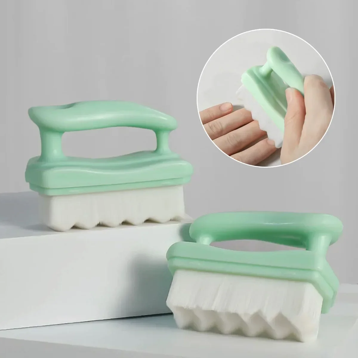 

Щетка с короткой ручкой, не выпадающая, мягкая, подметающая пыль, чистка и полировка щелей для ногтей, щетка для пыли, маникюрные салоны, специальные инструменты