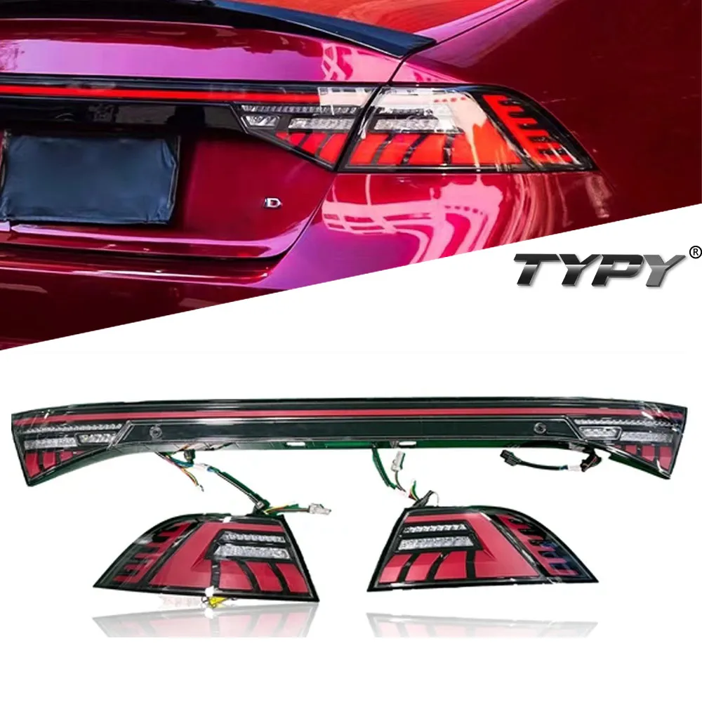 

TYPY Car Through Tail Lamp Assembly For Honda Accord 11th Gen LED Taillight 2023-2024 Upgrade to NEW Dynamic Car LED Tail Lamp