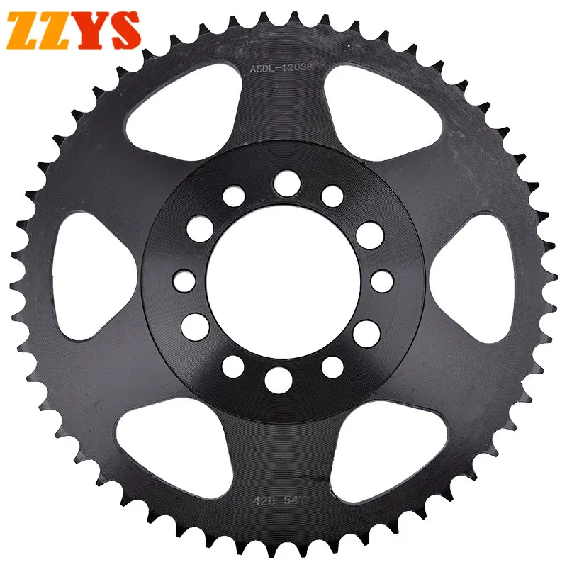 428-54T 428 54T 54 Tooth Rear Sprocket Gear Staring Wheels Cam For Yamaha Road DT125 DT 125 DT125E 1974 DT175 DT 175 1974-1977