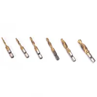 M3-M10 Hex Shank Titanium Plated HSS Hand Screw Thread Metric Tap Drill Bits