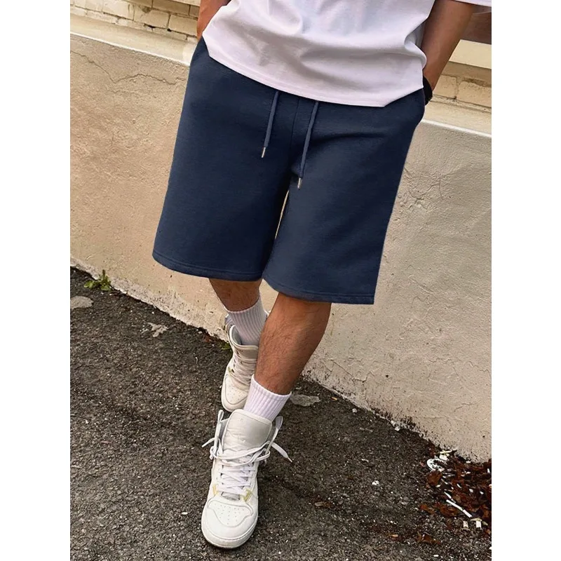 

Men's summer solid color simple daily loose shorts men's jogging pants casual comfortable sports shorts gym shorts men