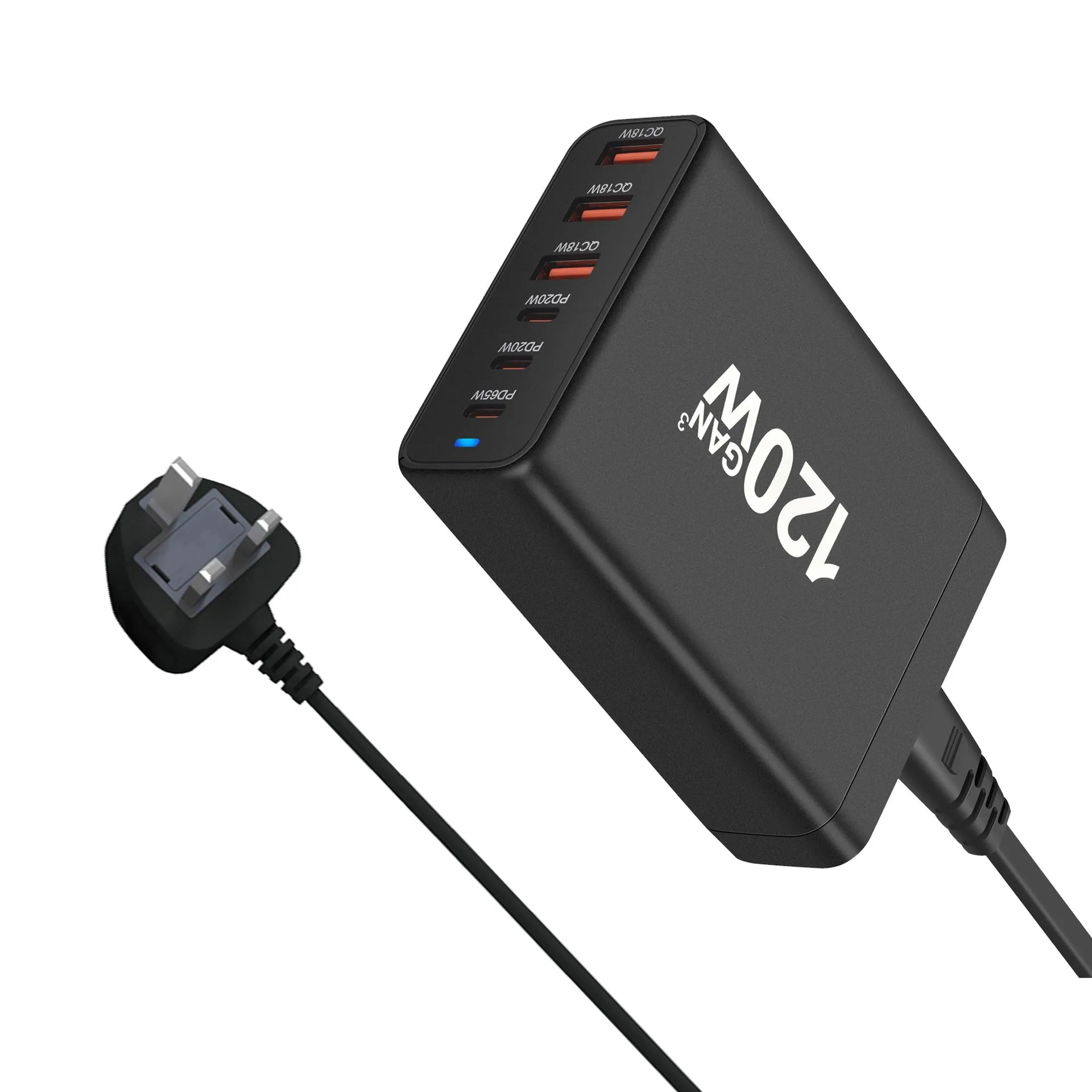 Imagem -06 - Yiouqi Marca Fornecimento 120w Carregador de Mesa Multifuncional Novo 3a 3c Gálio Nitreto pd Carregador Rápido Portas Desktop Carga Direta
