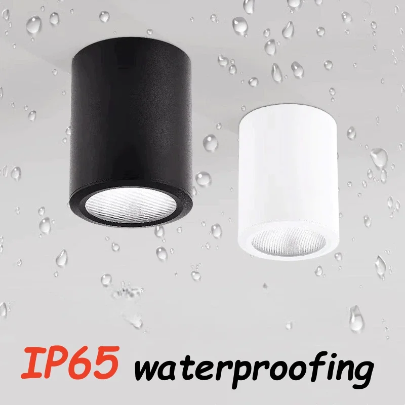 

IP65 led waterproof Surface Mounted Ceiling Spotlights light outdoor balcony shop Suitable AC85-260V Spotlights 7W 36W 40W