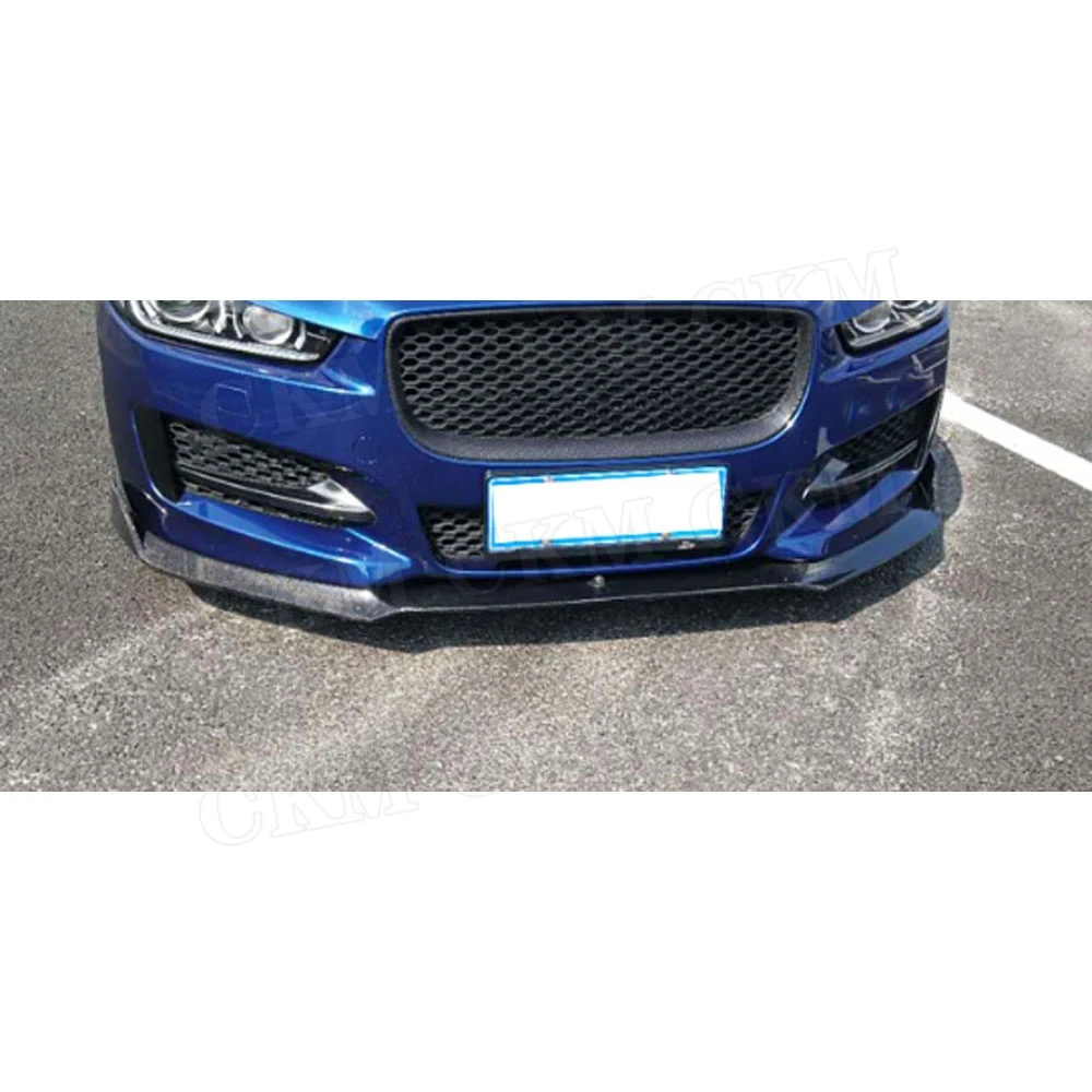 

CKMUUER Для Jaguar XE Sedan 4-дверный 2015-2018: Накладка на передний бампер из карбона, сплиттер, облицовка
