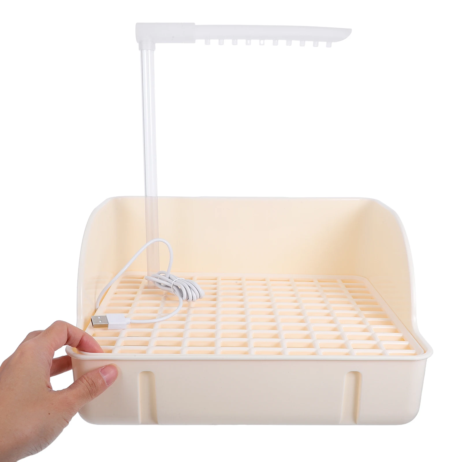 

Bird Automatic Bathtub Frequent Parakeets Plastic Indoor Parrots Garden Water Pet Shower Tub Circulating Faucet Rainfall Easy