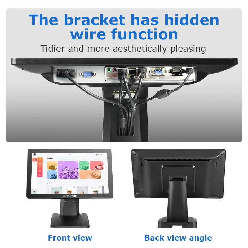Caixa registradora terminal pos android de 15.6 polegadas, tudo em uma máquina pos, sistema de terminais de varejo, software pos para restaurante