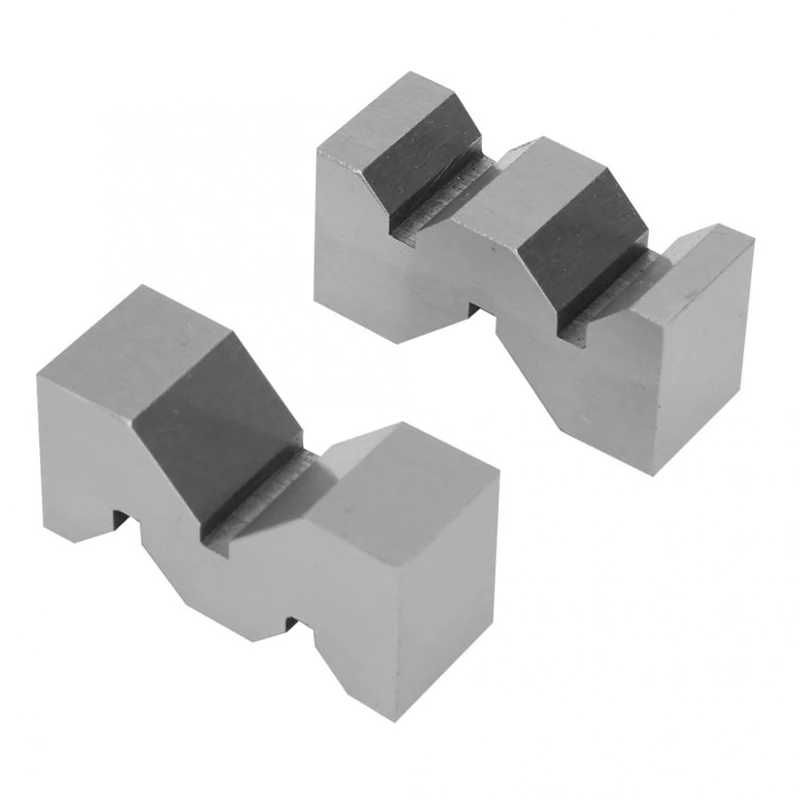 2Pcs High Accuracy Carbon Steel M Type V-Block 50Mm For Platform Measurement