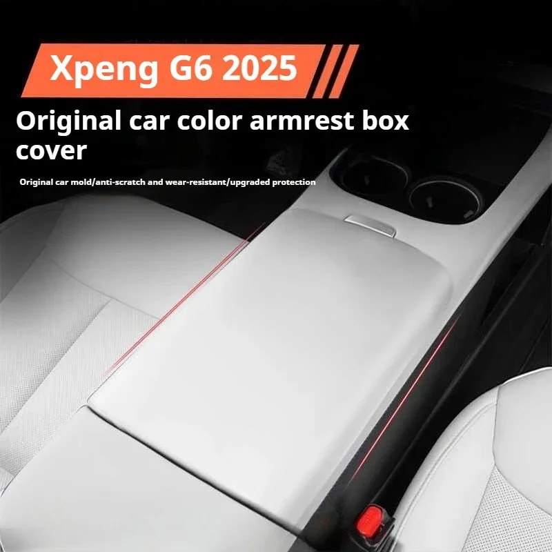 

For XPeng G6 Xiaopeng G6 2023 2024 2025 Car Armrest Box Protective Cover Original Car Color Leather Armrest Box Cover