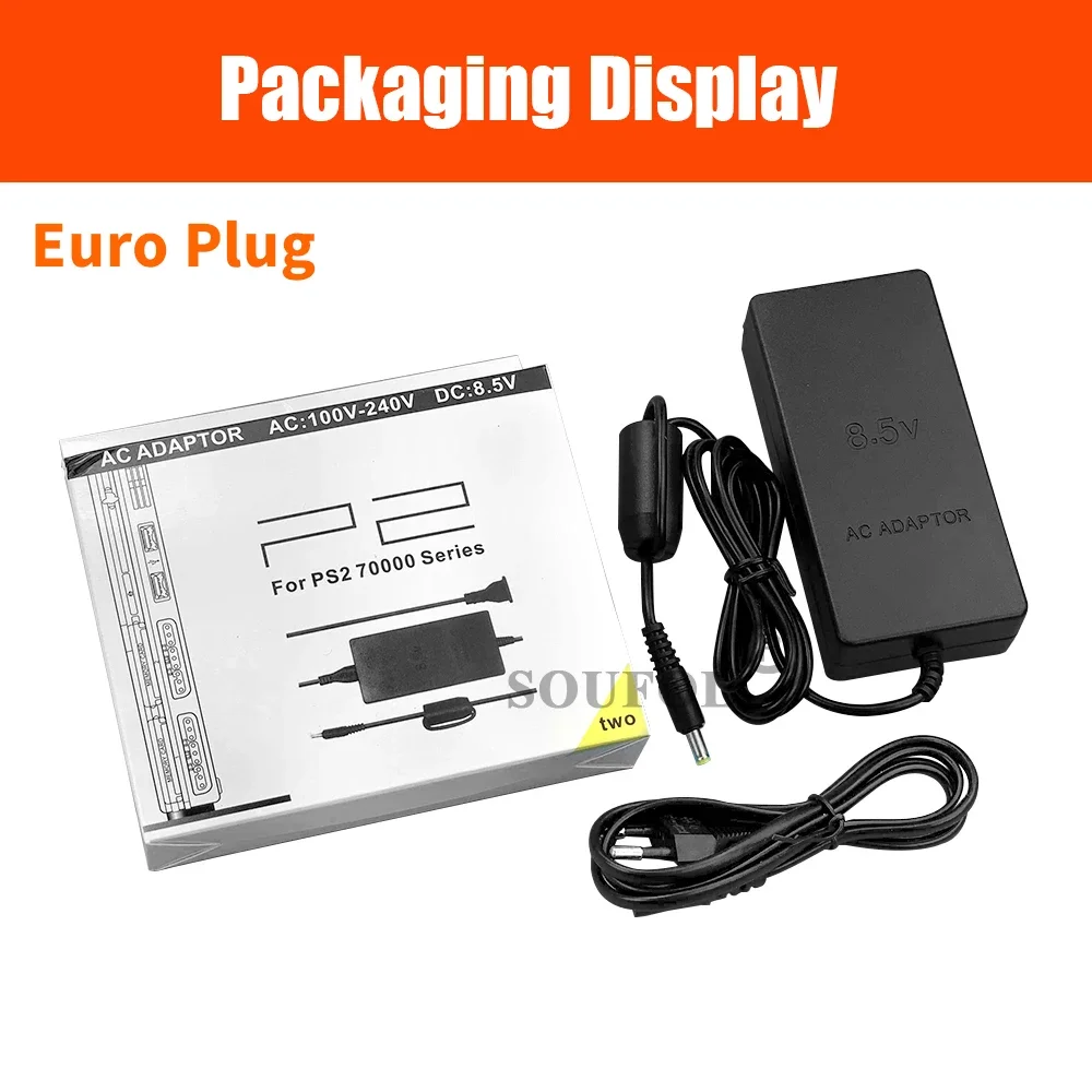 AC Adapter Für PS2 Slim 70000 Serie Spielkonsole Für PlayStation 2 DC 8,5 V AC Adapter Ladegerät Netzteil US/EU Stecker