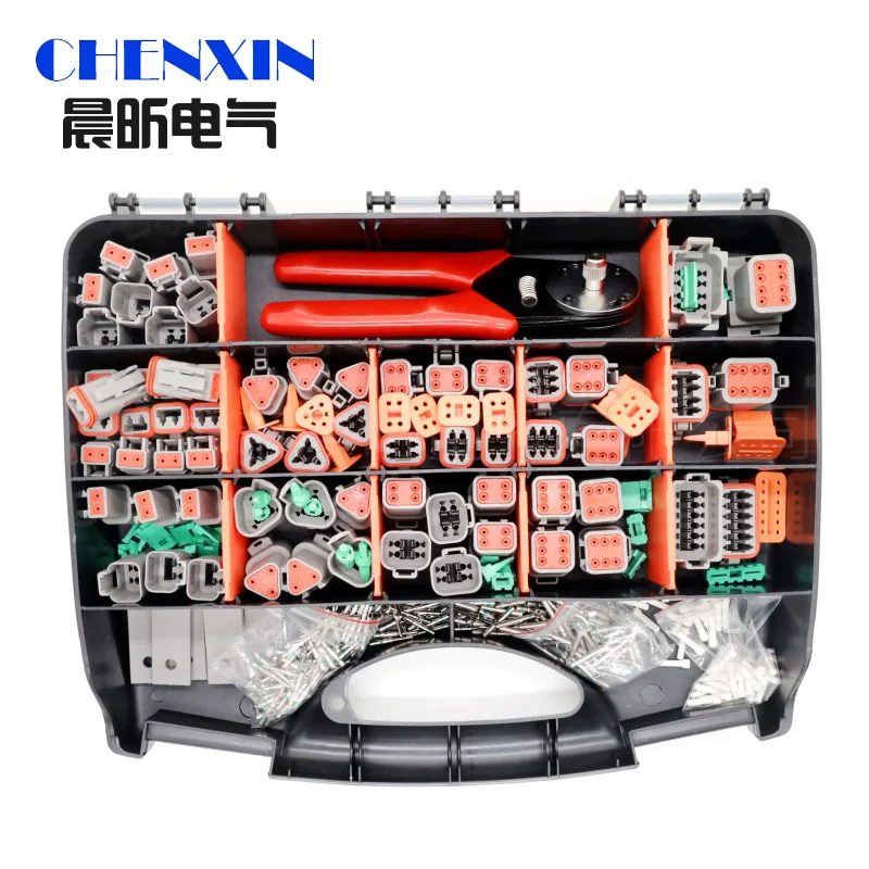 

1900PCS DT Series Waterproof Connector & Plug Set Box for Automotive Trade with Crimping Tool (Dedev DT Series)