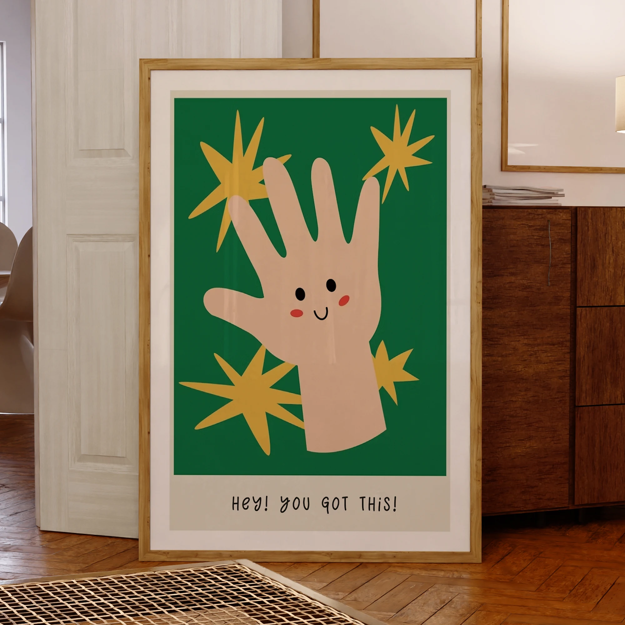 Hey You Got This Wandkunstdrucke, Leinwandgemälde, Poster, Bild für Wohnzimmer, Esszimmer, Schlafzimmer, Heimdekoration