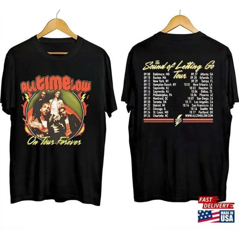 

All Time Low The Sound Of Letting Go Tour Shirt tow sided