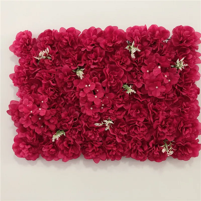 Roze Zijde Roos Bloem Muur Kunstbloem Achtergrond Paneel voor Bruiloft Baby Douche Verjaardag Thuis Feestdecoratie Kamer Decor - afbeelding 1