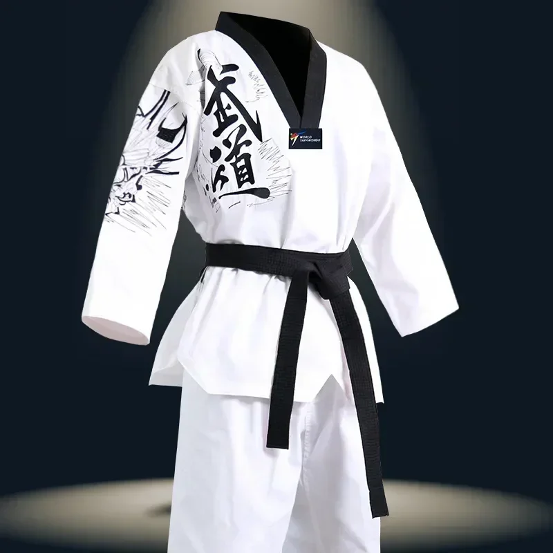 WT Approved Taekwondo Student Dobok Adult Kids Training Suit Uniform Gi