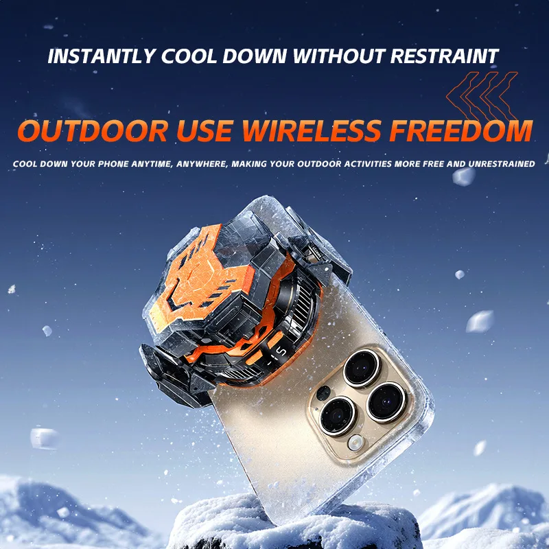 

P80 Phone Cooler Semiconductor, AI Smart Temperature Control with Triple Frosting Modes, Fast Cooling for Gaming