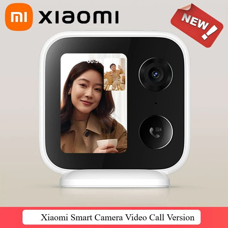 Xiaomi Smart Camera Video Call Version 4MP 3.5” Color Screen Two-way Call Remote Monitor Work with Mi Home APP Human Detection
