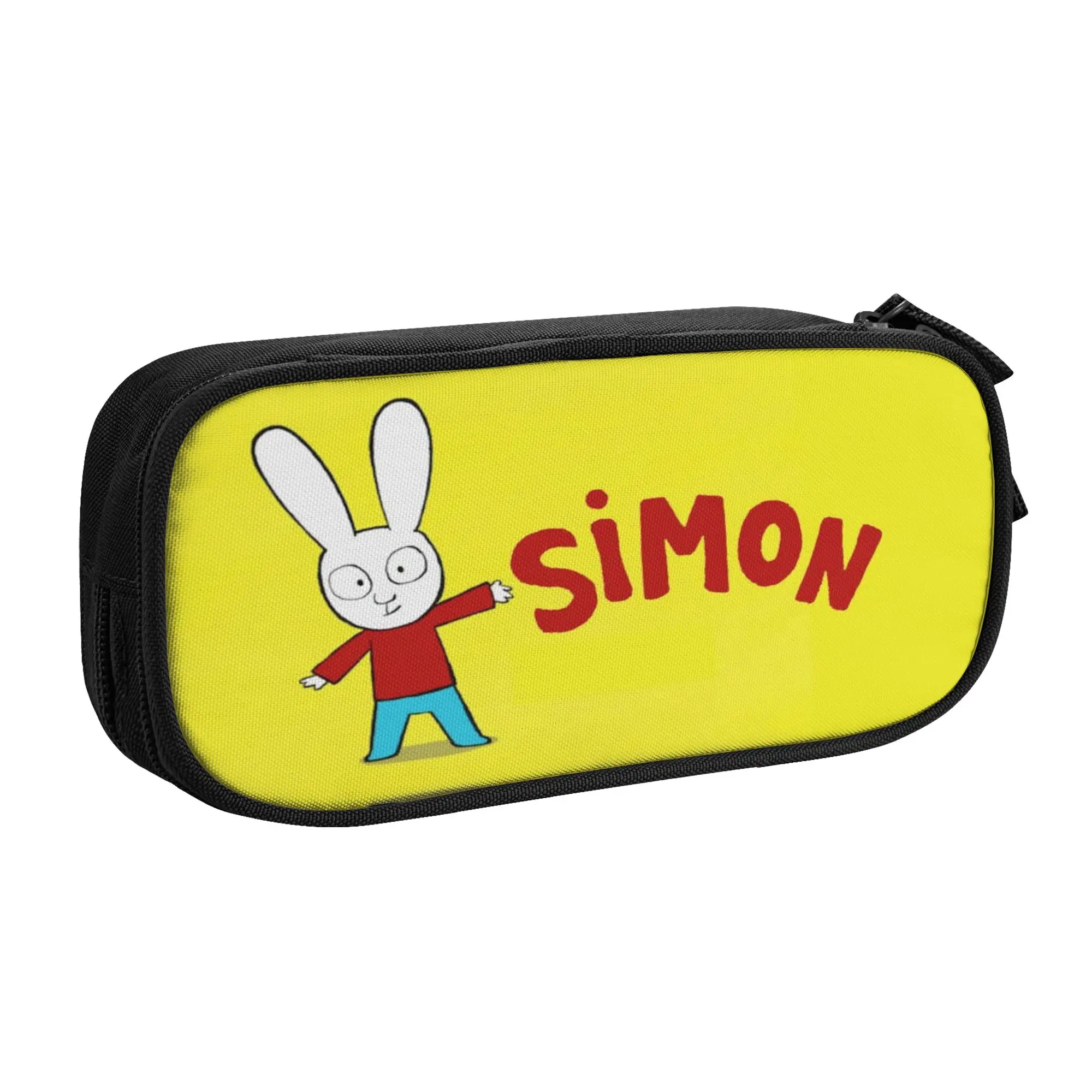 Simon Super Rabbit Pen Box Double Layer Large Capacity Office Accessories  Pen Case Suprise Gift