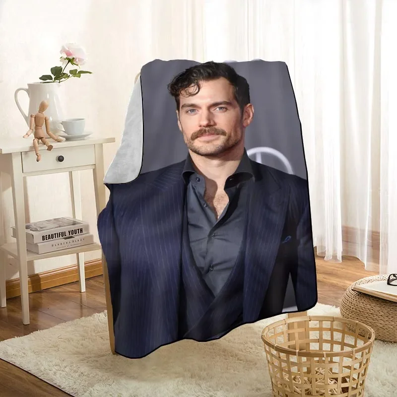 

HEARMNY Henry Cavill Blanket Super Soft Warm Microfiber Fabric Blanket For Couch Throw Travel Adult Blanket 1009