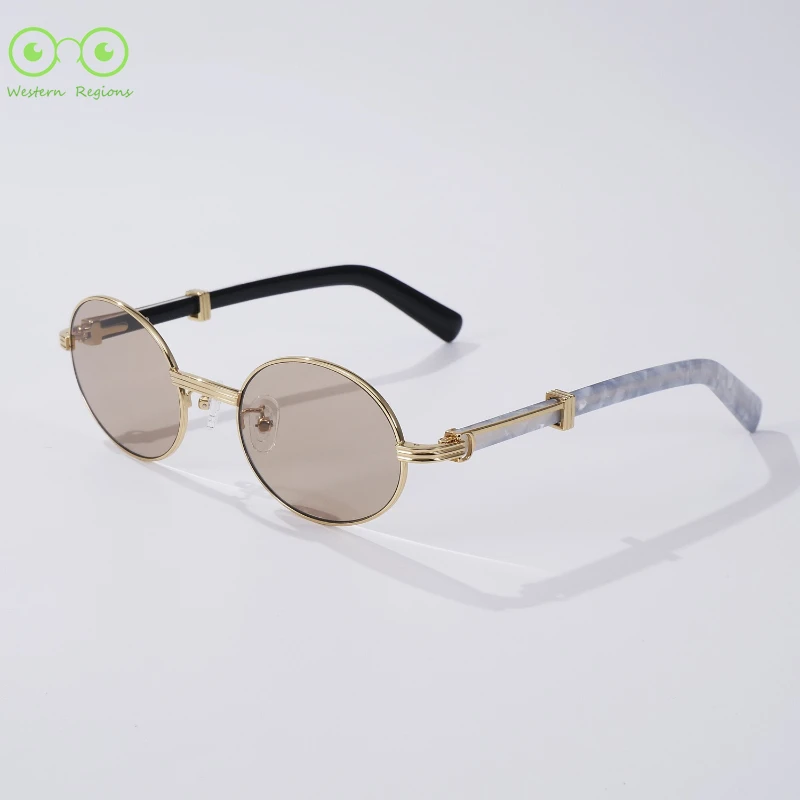 

2025 new outdoor camping driving sunglasses men oval sunglasses fashion personality European and American uv400 sunglasses women