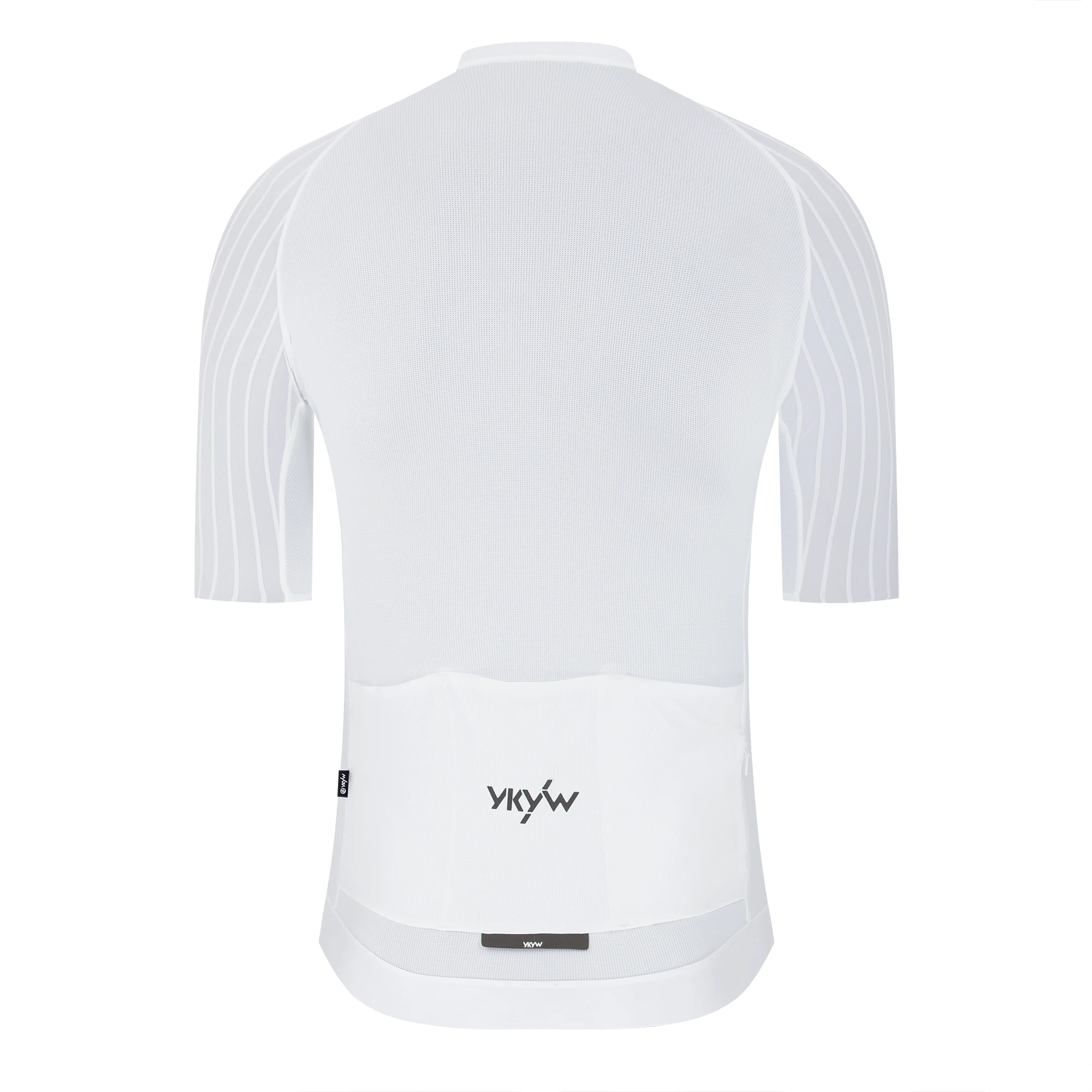 YKYW Herren Sommer-Radtrikot Nahtlose Manschetten Aerodynamischer Raglanärmel Schnelltrocknend Atmungsaktiv Leichtes Rennrad-Fahrradoberteil – Detail 27