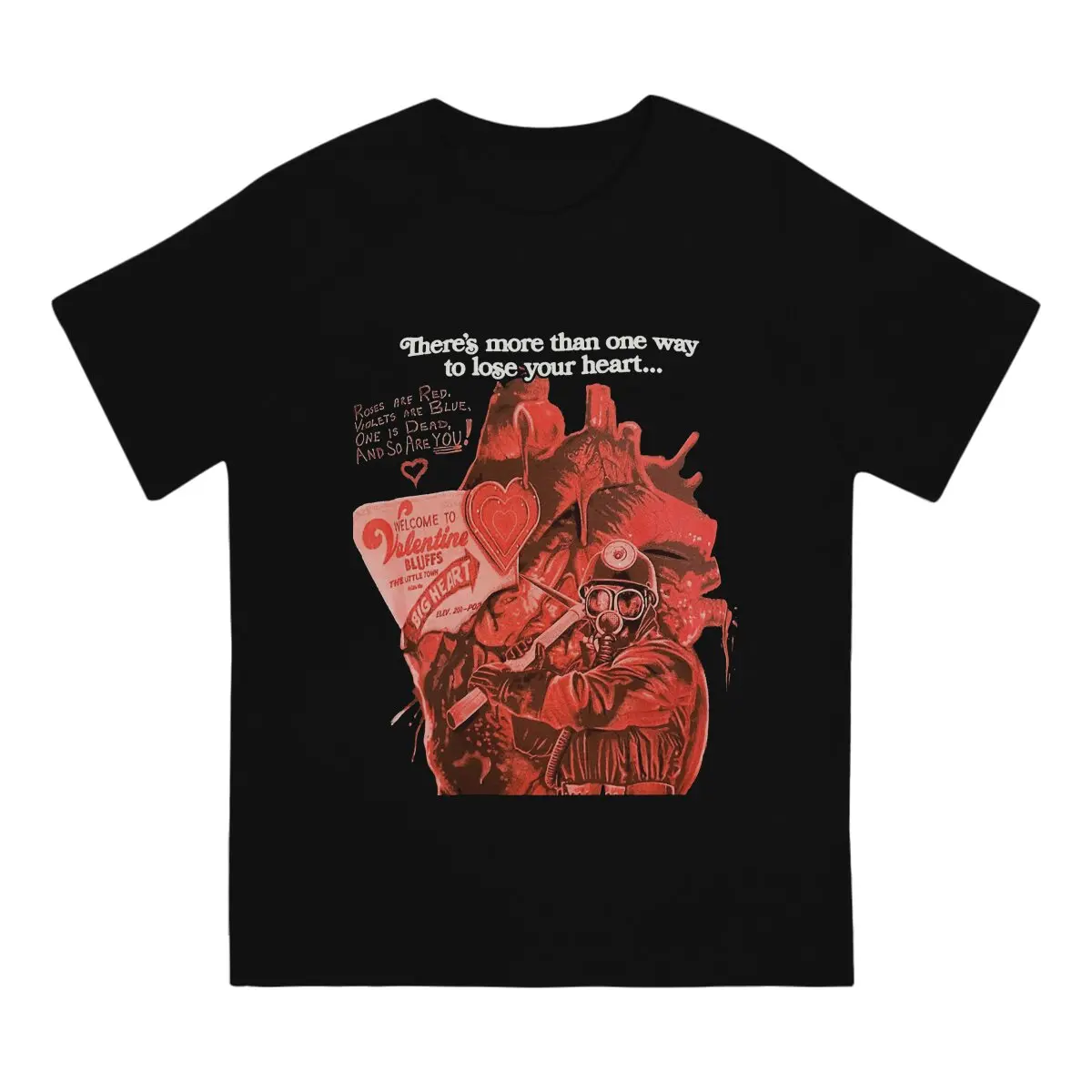 Roses Are Red Men's T Shirts My Bloody Valentine Creative Tees Short Sleeve O Neck T-Shirts New Arrival Clothes