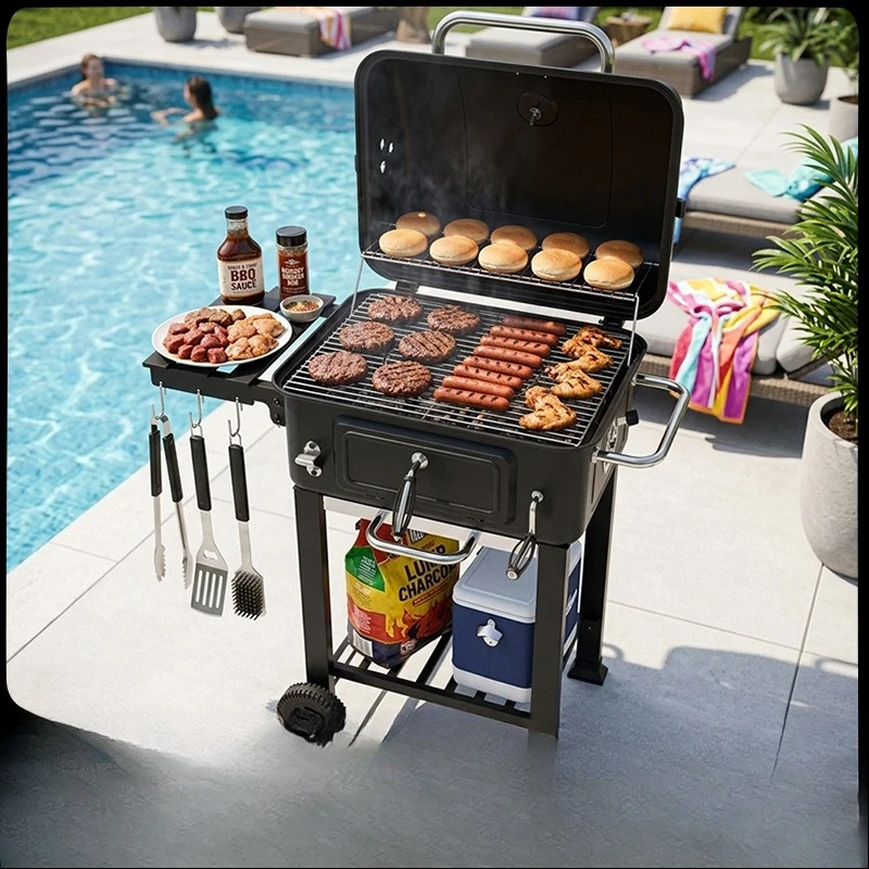 Spot American BBQ Grill Outdoor Home Garden Grill Thickened Camping